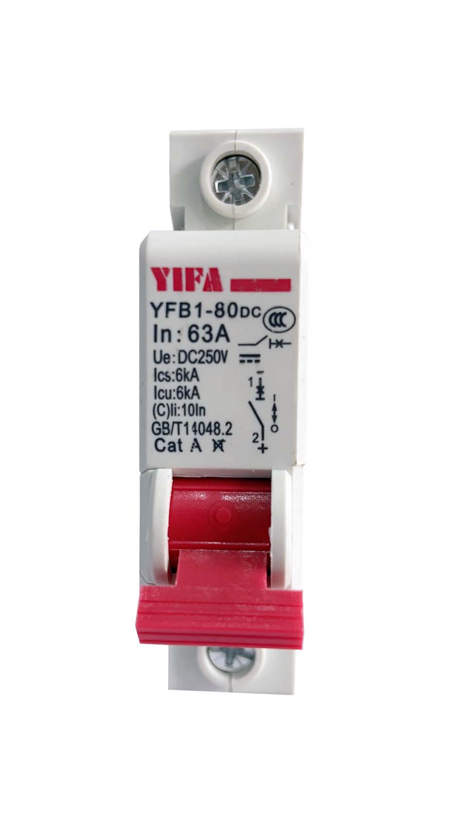 YFB1-80DC Series DC Miniature Circuit Breaker